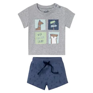 ست تی شرت و شلوارک پسرانه لوپیلو مدل summer camp