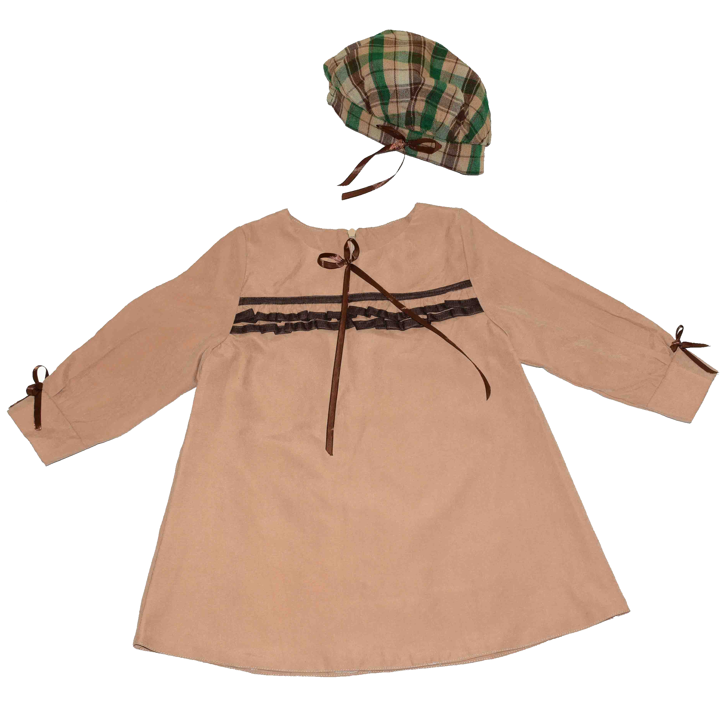 ست پیراهن و کلاه دخترانه مدل G99-1