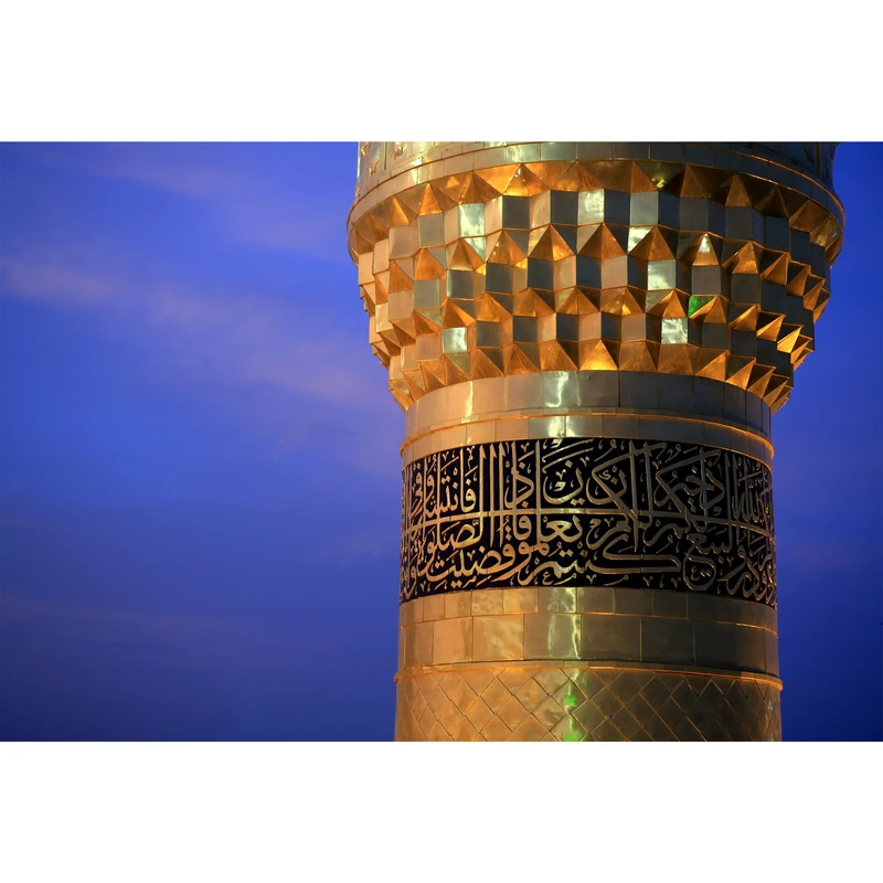 تابلو شاسی طرح گلدسته حرم امام حسین مدل T2408