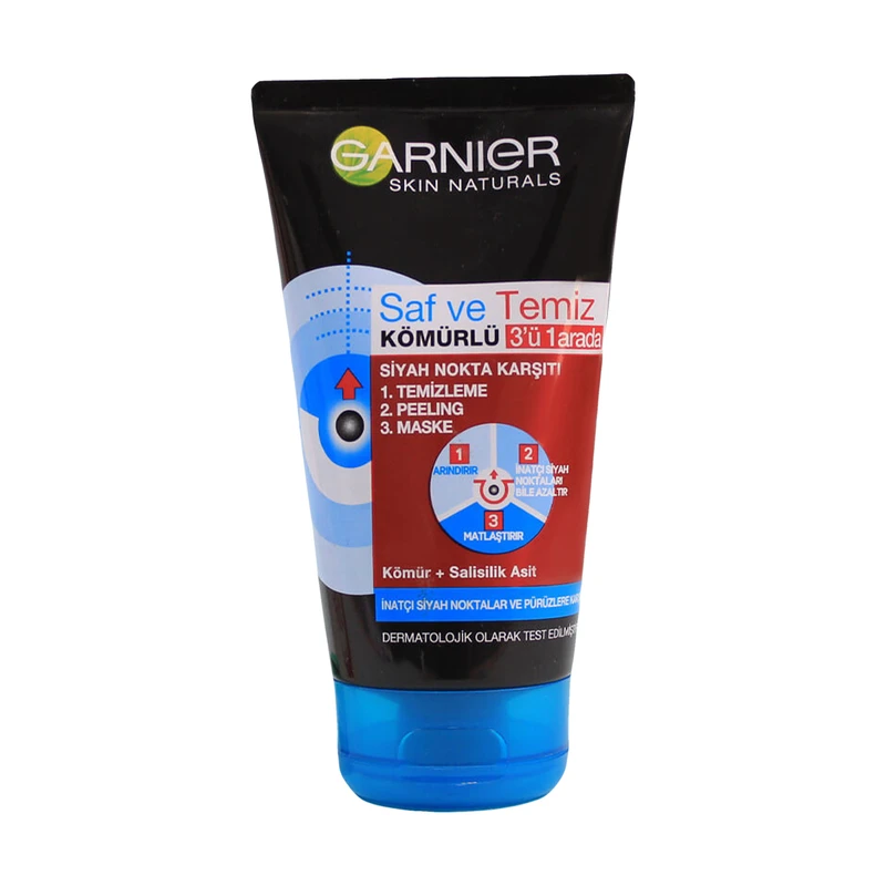 ژل شستشو صورت گارنیه مدل Komurlu 3 in 1 حجم 150 میلی لیتر