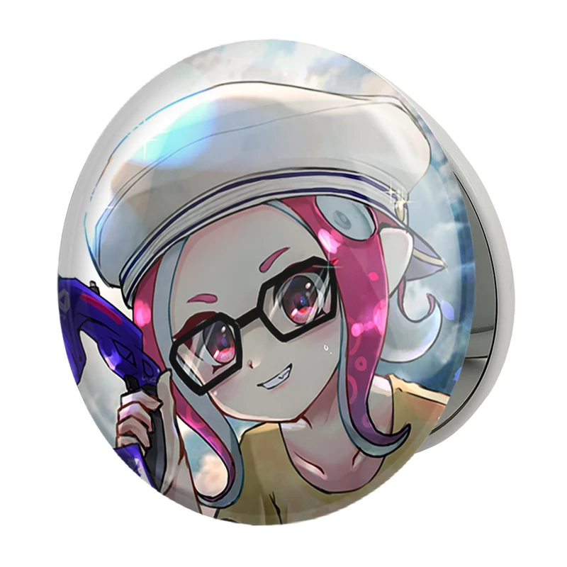 آینه جیبی خندالو طرح بازی اسپلاتون (Splatoon) مدل تاشو کد 33334