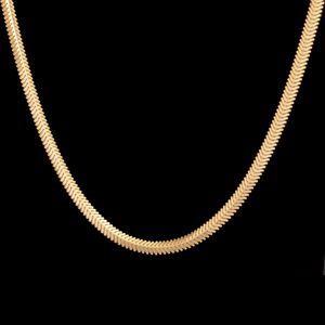 زنجیر طلا 18 عیار زنانه طلای مستجابی مدل هرینگبون سه بعدی کد N45