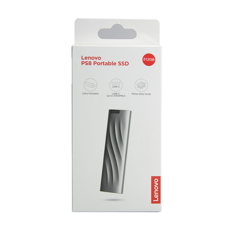 اس اس دی اکسترنال لنوو مدل PS8 ظرفیت 512 گیگابایت رابط USB 3.2 Gen2