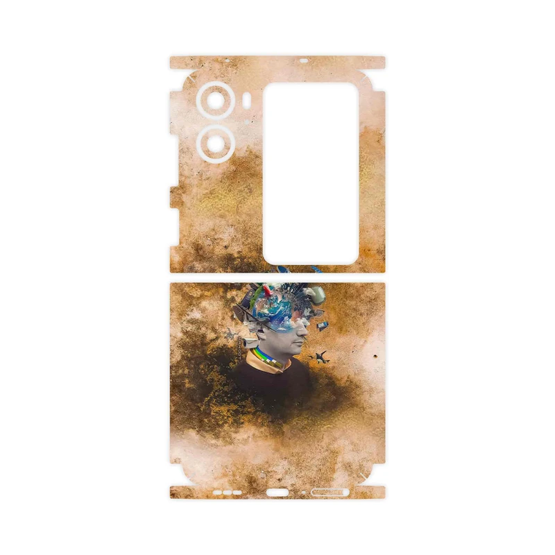 برچسب پوششی ماهوت مدل Collage of surreal Portrait of Men-FullSkin مناسب برای گوشی موبایل اپو Find N2 Flip