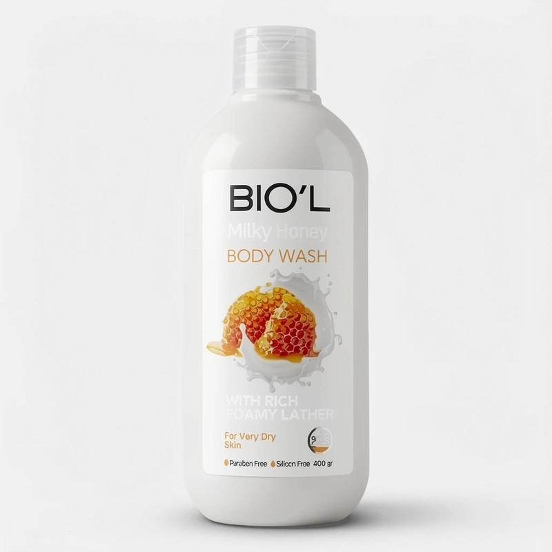شامپو بدن بیول مدل Milky Honey حجم 400 میلی لیتر