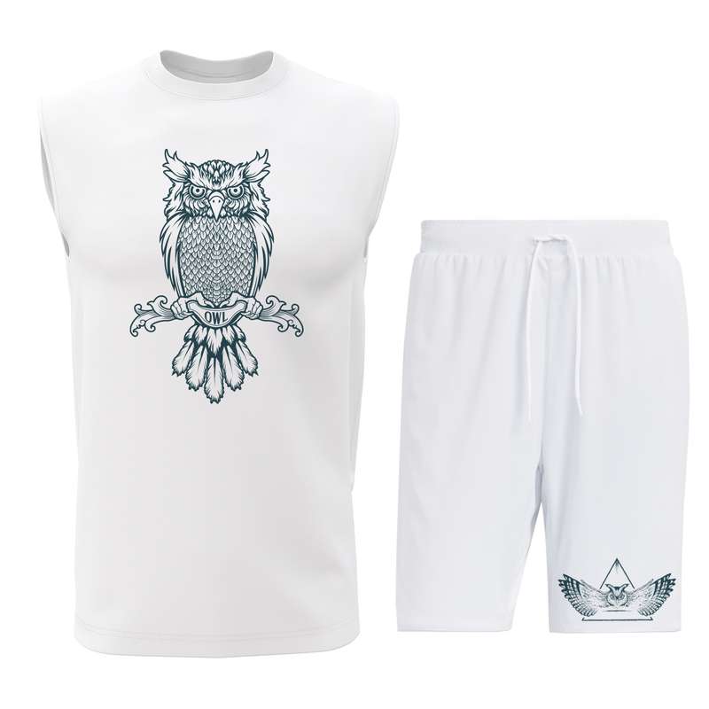 ست تاپ و شلوارک مردانه مدل O019W