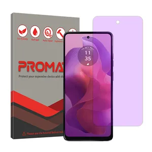 Promate Resistant model anti-purple screen protector suitable for Motorola Moto G24 mobile phone