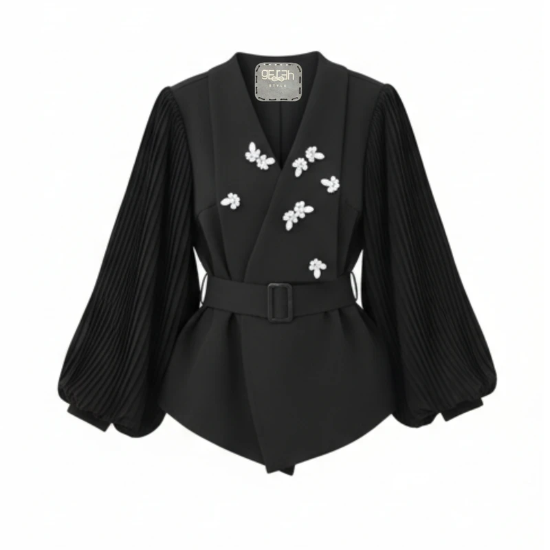 کت رسمی زنانه گره استایل مدل ستاره شب 