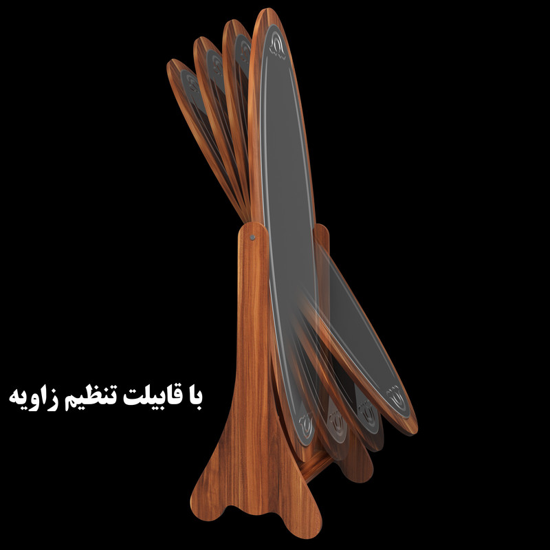 آینه وینه چوب مدل ارکیده