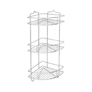 استند حمام استیل ایکس طرح سه طبقه مدل SX04