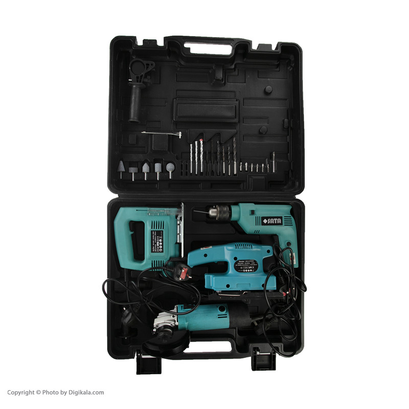 مجموعه 4 عددی ابزار کارگاهی قابل حمل ساتا مدل Zec3-ptk204