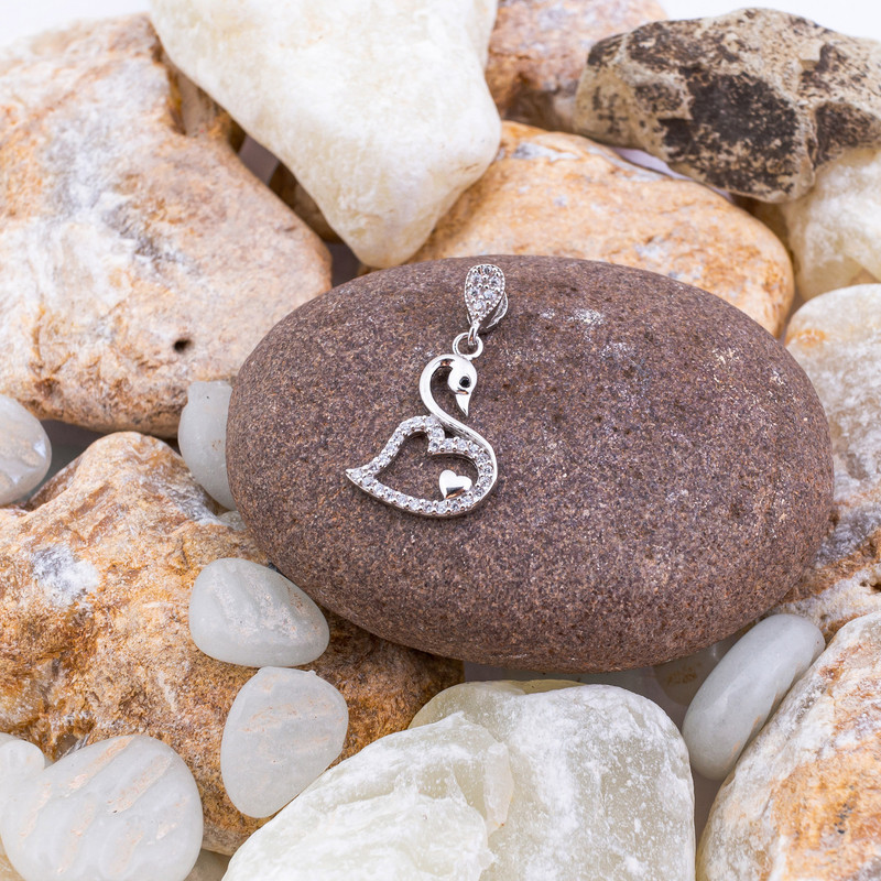 آویز گردنبند نقره زنانه مدل AVN_M050