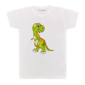 تی شرت بچگانه پرمانه طرح دایناسورهای بامزه کد pmt.5106