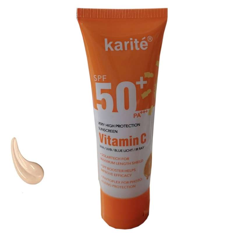 کرم ضد آفتاب رنگی کاریته SPF 50 مدل ویتامین C مناسب انواع پوست حجم 75 میلیلیتر کرم ضد آفتاب رنگی کاریته SPF 50 مدل ویتامین C مناسب انواع پوست حجم 75 میلیلیتر