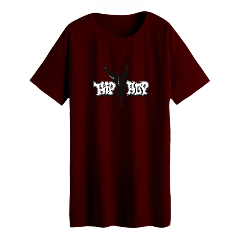 تی شرت لانگ زنانه مدل هیپاپ