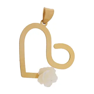 آویز گردنبند طلا 18 عیار زنانه الن نار مدل 0912