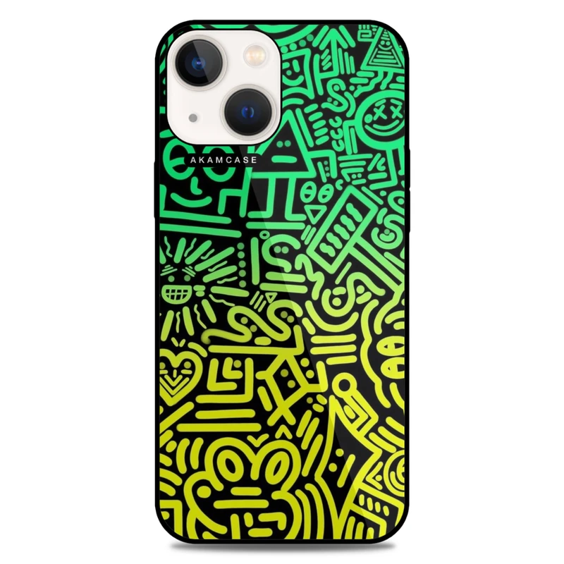 کاور آکام مدل AMC-WA13-DOODLE16 مناسب برای گوشی موبایل اپل iPhone 13