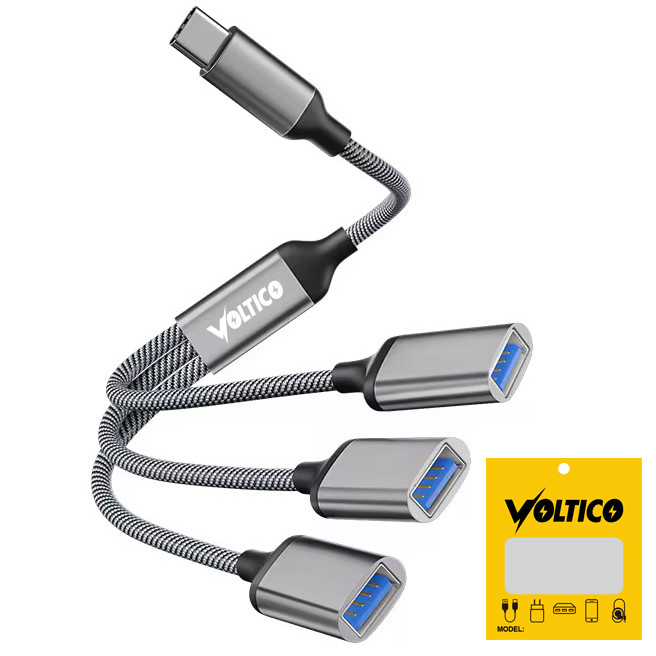 هاب 3 پورت USB-C ولتیکو مدل VTH-310C