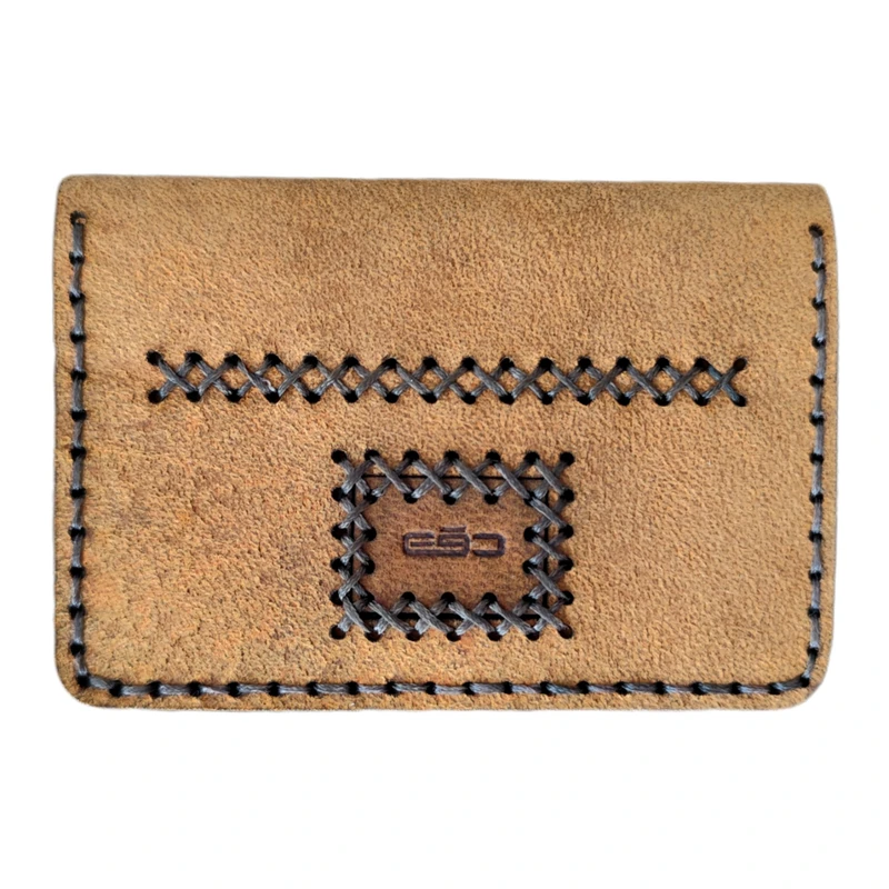 جاکارتی مردانه مدل دو لتی چرم طبیعی بزی JK-10