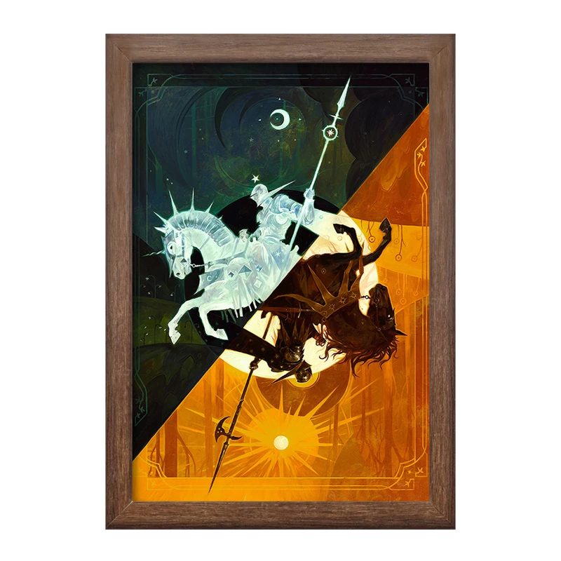 تابلو خندالو طرح شوالیه کد F1119