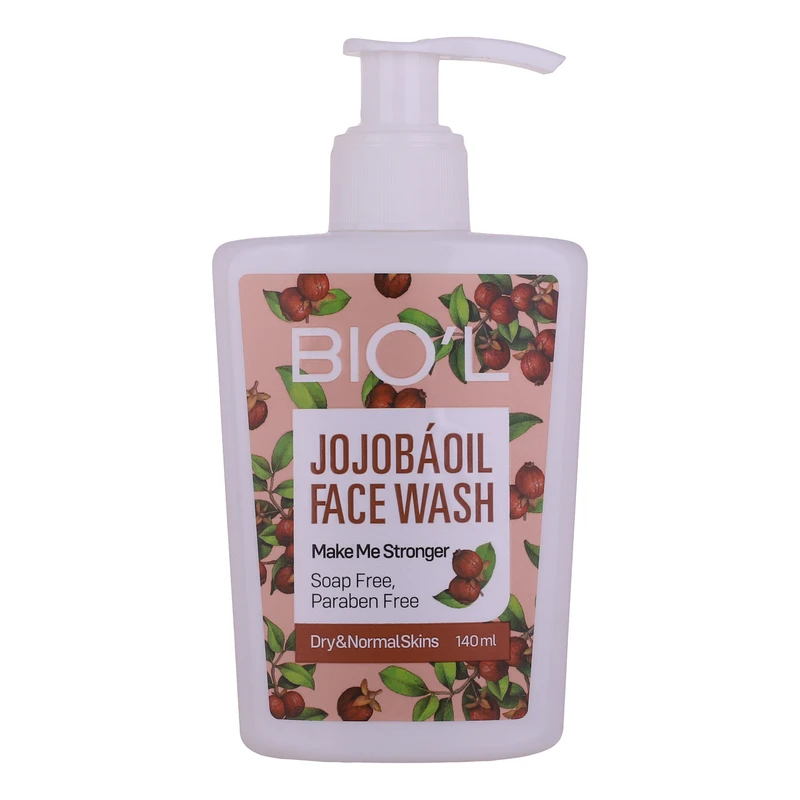 ژل شستشو صورت بیول مدل Jojoba Oil مناسب پوست‌های نرمال تا خشک حجم 140 میلی لیتر
