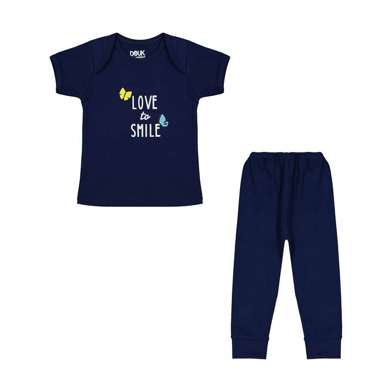 ست تی شرت و شلوار نوزادی دخترانه سون پون مدل 1391689-59