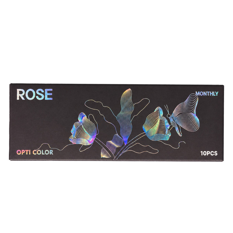 لنز چشم رنگی رز مدل ارکید 001 رنگ عسلی دور محو
