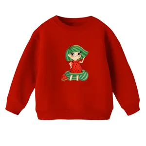 سویشرت بچگانه مدل دخترک یلدایی کد  15 رنگ قرمز