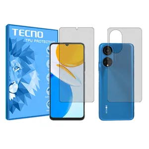 Matte techno screen protector HyMTT model suitable for the Honor X7 mobile phone along with the back of the phone