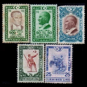 تمبر یادگاری مدل خارجی مجموعه 5 عددی 