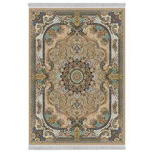 فرش پارچه‌ای دفه مدل فرشینه هازان مخمل طرح فانتزی کد 3037