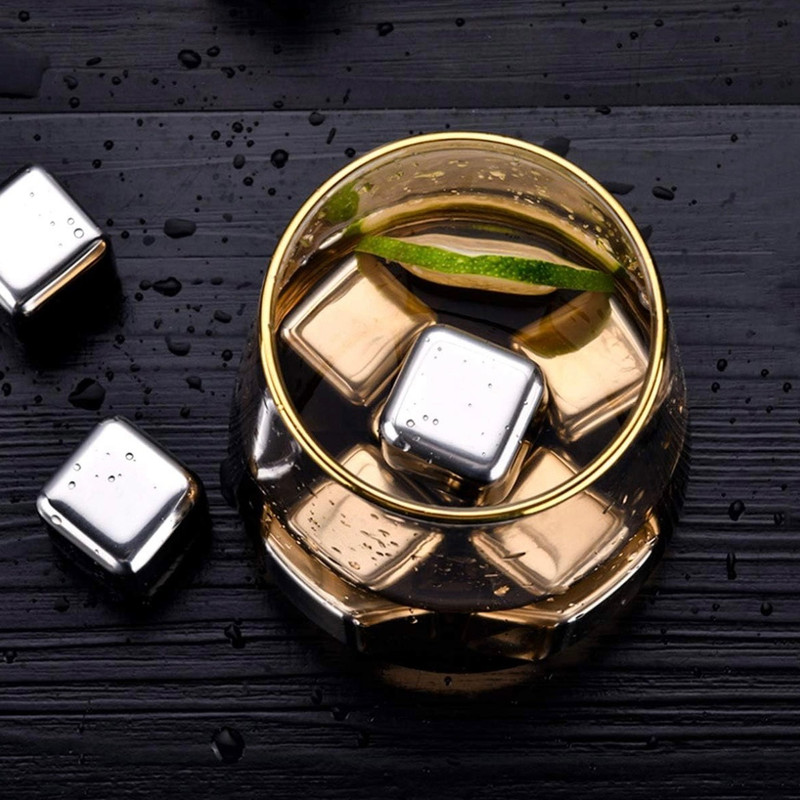 قالب یخ مدل استیل مکعب