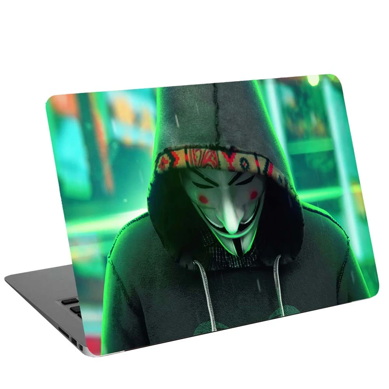 استیکر لپ تاپ طرح anonymous guy not robot کد G-1226 مناسب برای لپ تاپ 15.6 اینچ