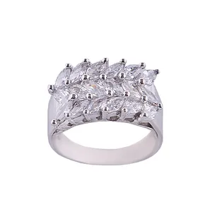 انگشتر نقره زنانه مدل مارکیز کد FR0009