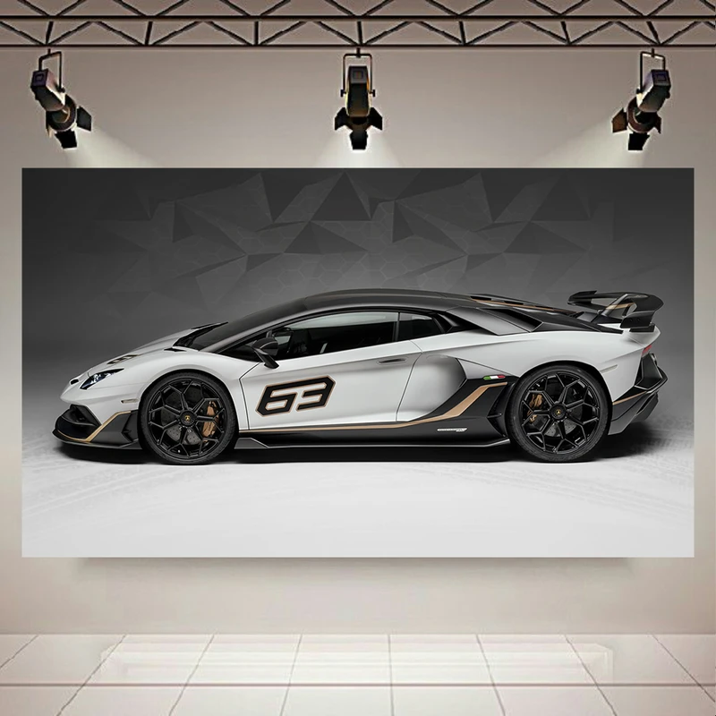 تابلو بوم طرح ماشین طرح لامبورگینی مدل Aventador کد AR9180