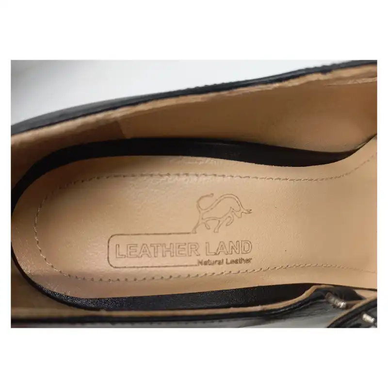 کفش زنانه سرزمین چرم مدل 141754 رنگ مشکی
