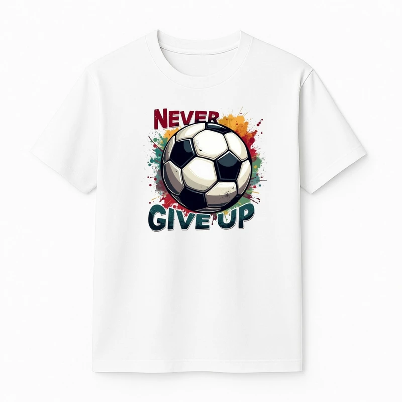 تی‌شرت آستین کوتاه پسرانه مدل توپ فوتبال کد v1 