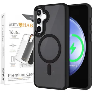 کاور بادی قاب مدل Magsafe-A 55 طرح مگ سیف مات مناسب برای گوشی موبایل سامسونگ Galaxy A55 5G / A55