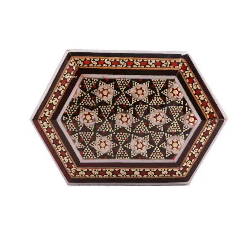 جعبه جواهرات خاتم کاری مدل تارا کد 01