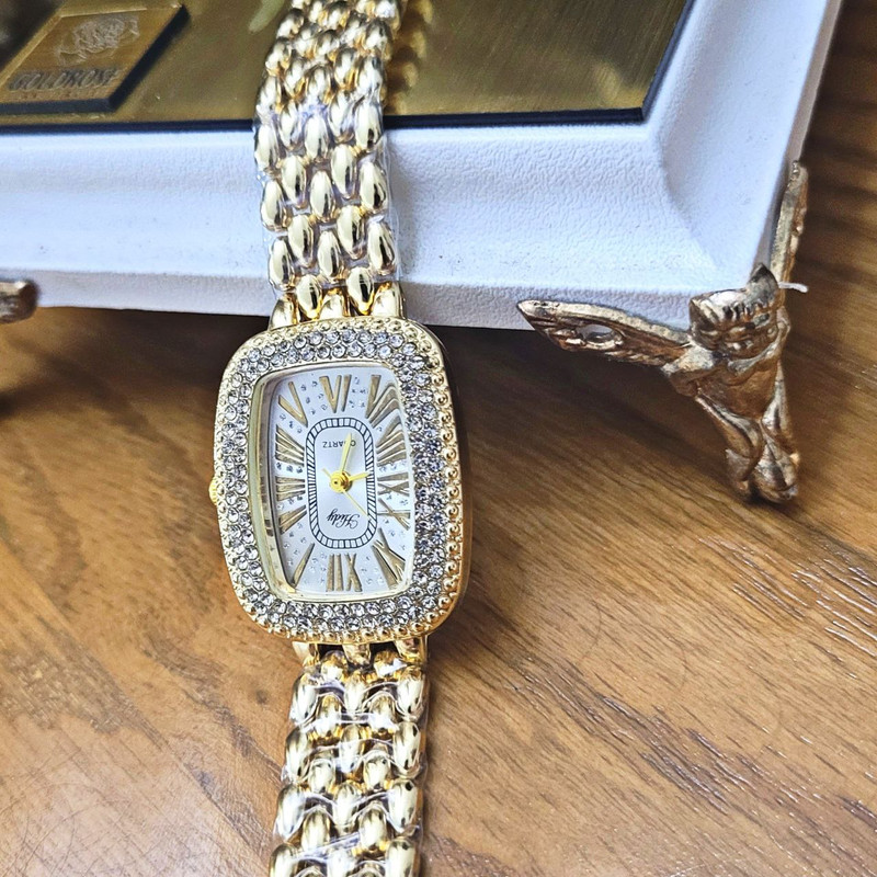 ساعت مچی عقربه ای زنانه مدل فول نگین t2