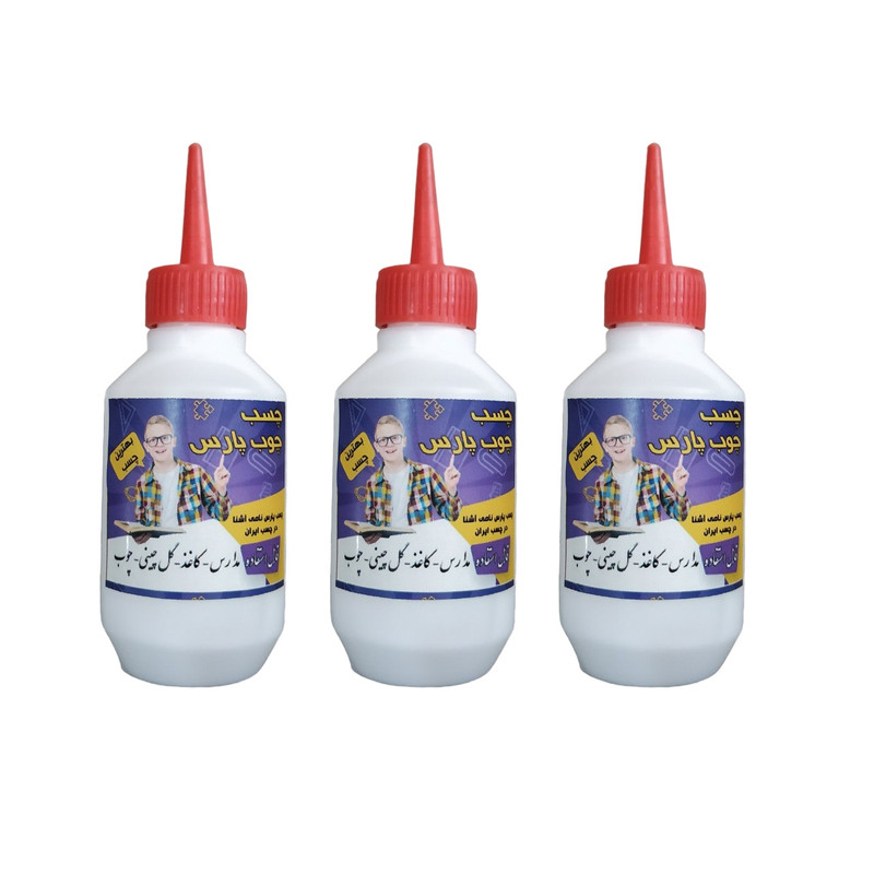 چسب چوب پارس مدل liquid بسته 3 عددی حجم 50 میلی لیتر