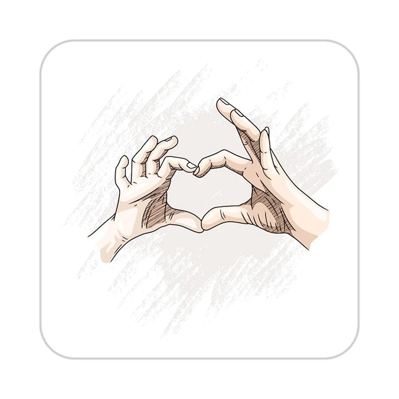 زیر لیوانی کاکتی طرح عاشقانه مدل mp37634