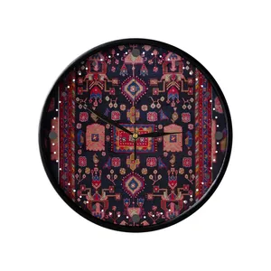 ساعت دیواری مدوپد طرح فرش بروجرد حیواندار مدل C-brojerd04