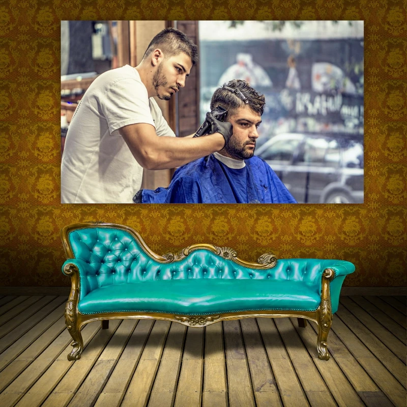پوستر دیواری طرح آرایشگاه مردانه کد SDP884
