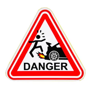 برچسب خودرو  طرح DANGER  کد 6601