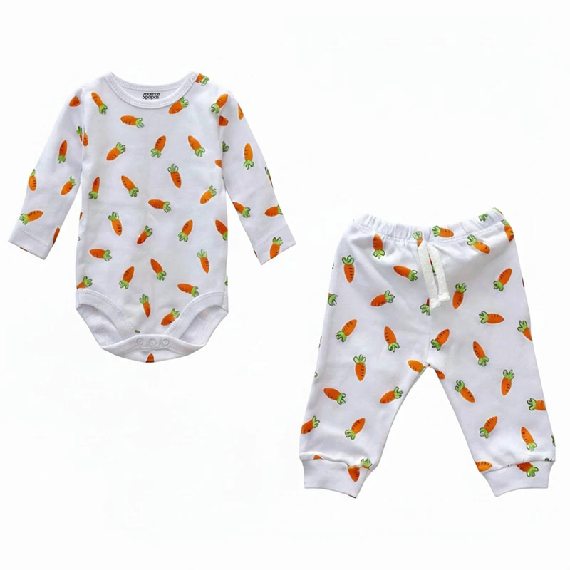 ست بادی آستین بلند و شلوار ماماس اند پاپاس مدل هویج