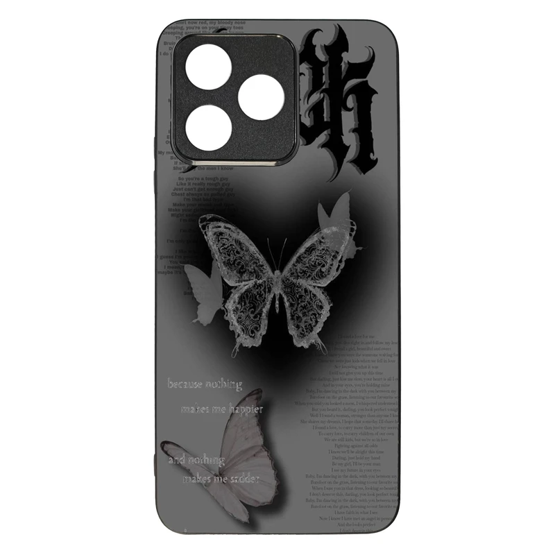 کاور قاب گارد گوشی طرح پروانه کد TPU-184 مناسب برای گوشی موبایل ریلمی C53