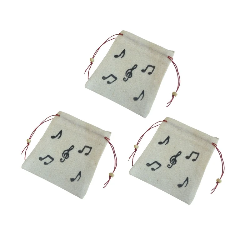 کیسه هدیه مدل نقاشی نت موسیقی بسته 3 عددی