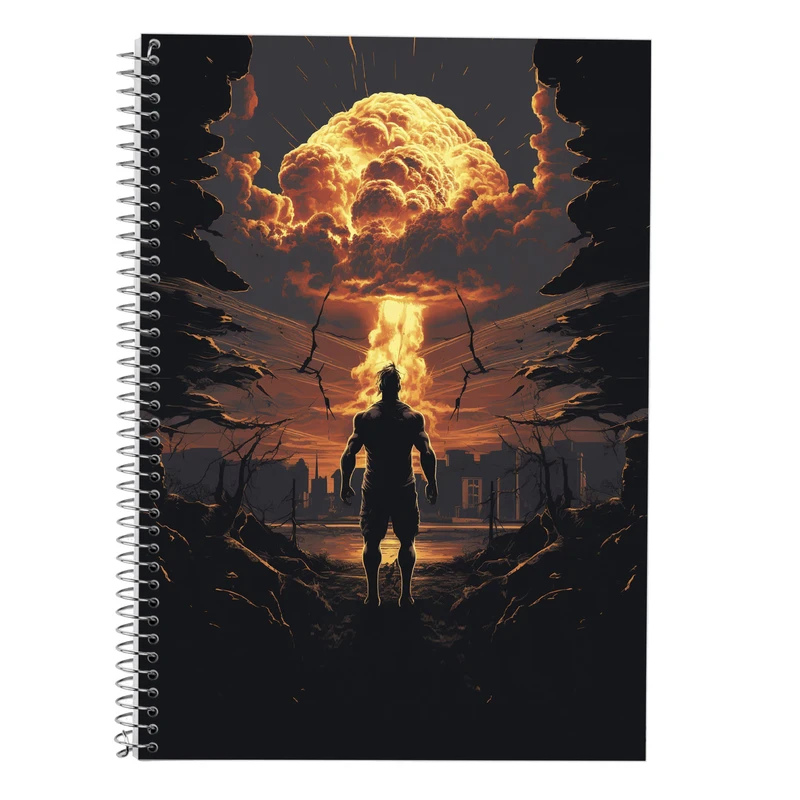 دفتر زبان 50 برگ مدوپد مدل سه خط طرح تایتان Titan کد DF11815