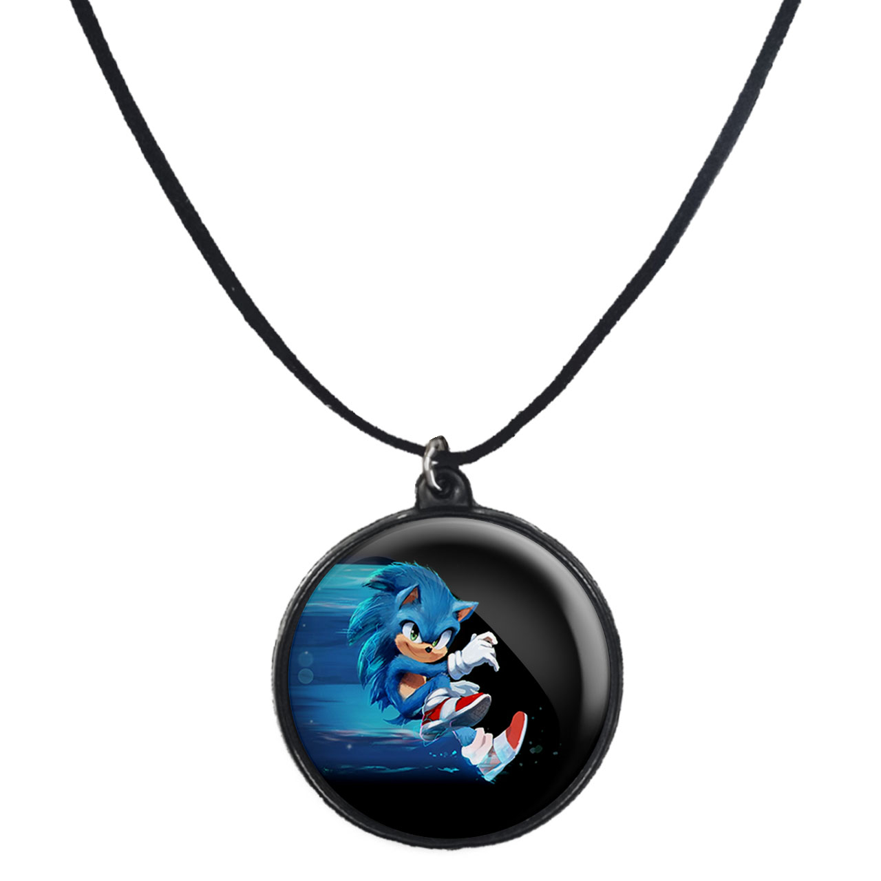 گردنبند پرمانه طرح سونیک کد pmb.14965 مدل دو طرفه